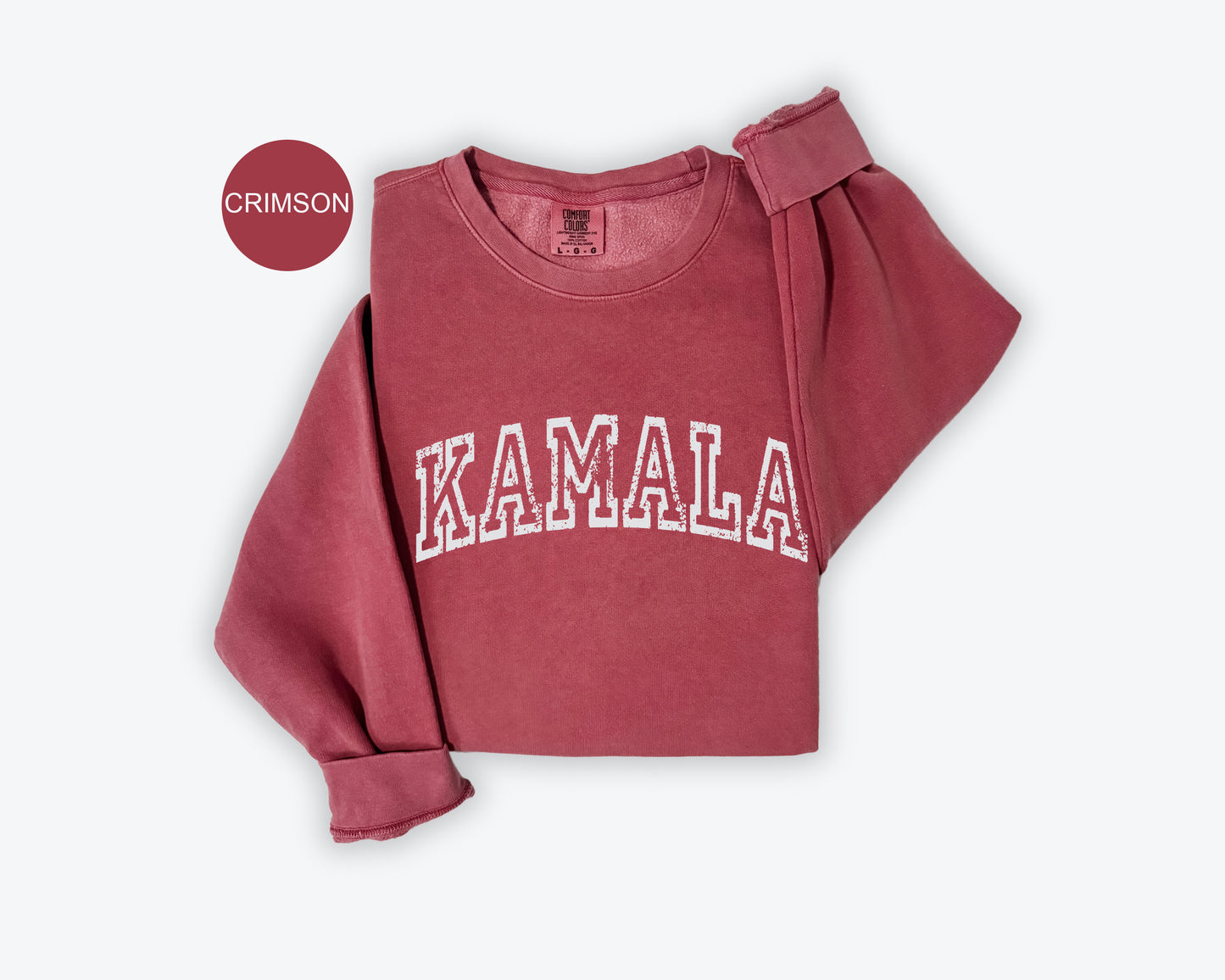 a red sweatshirt with the word kalamala printed on it