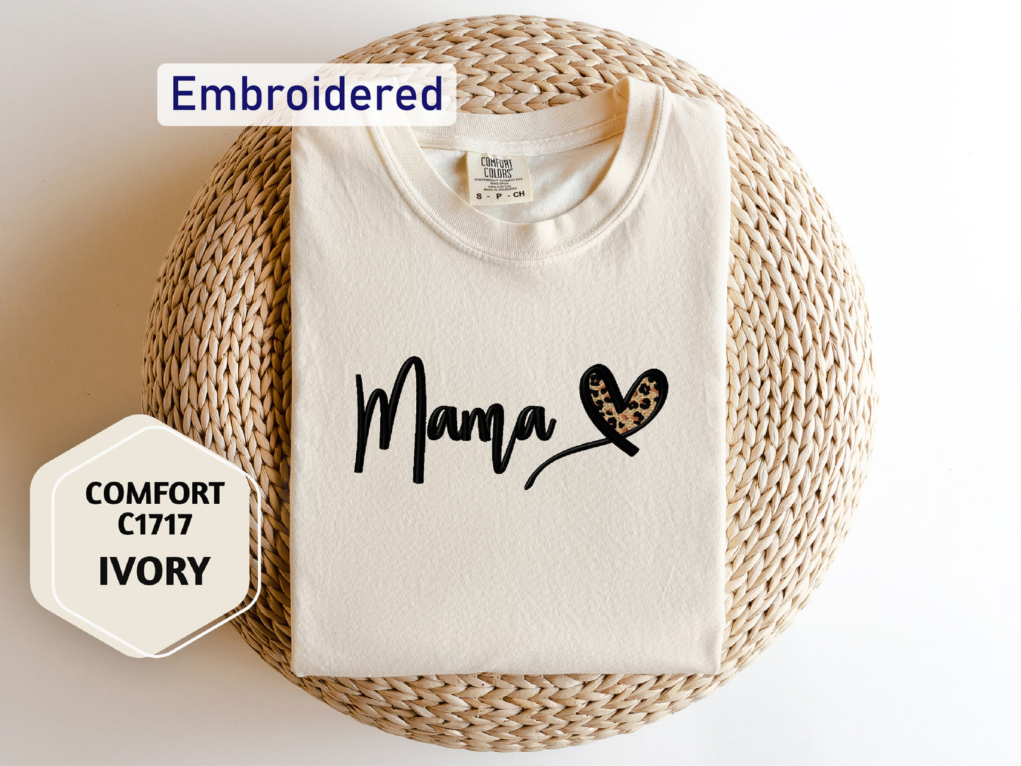 a t - shirt with the word mama printed on it