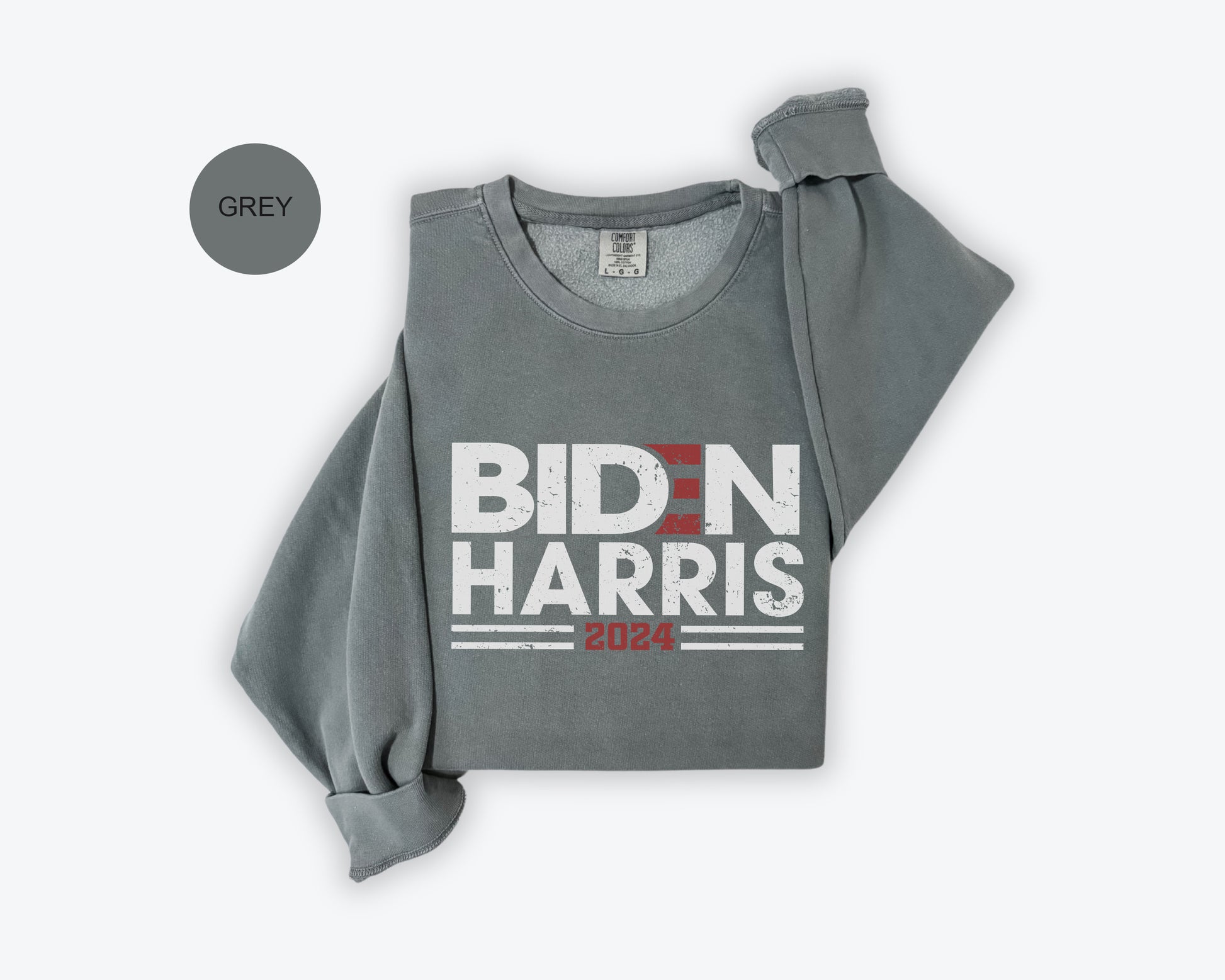 a grey shirt with the words bidn harris printed on it