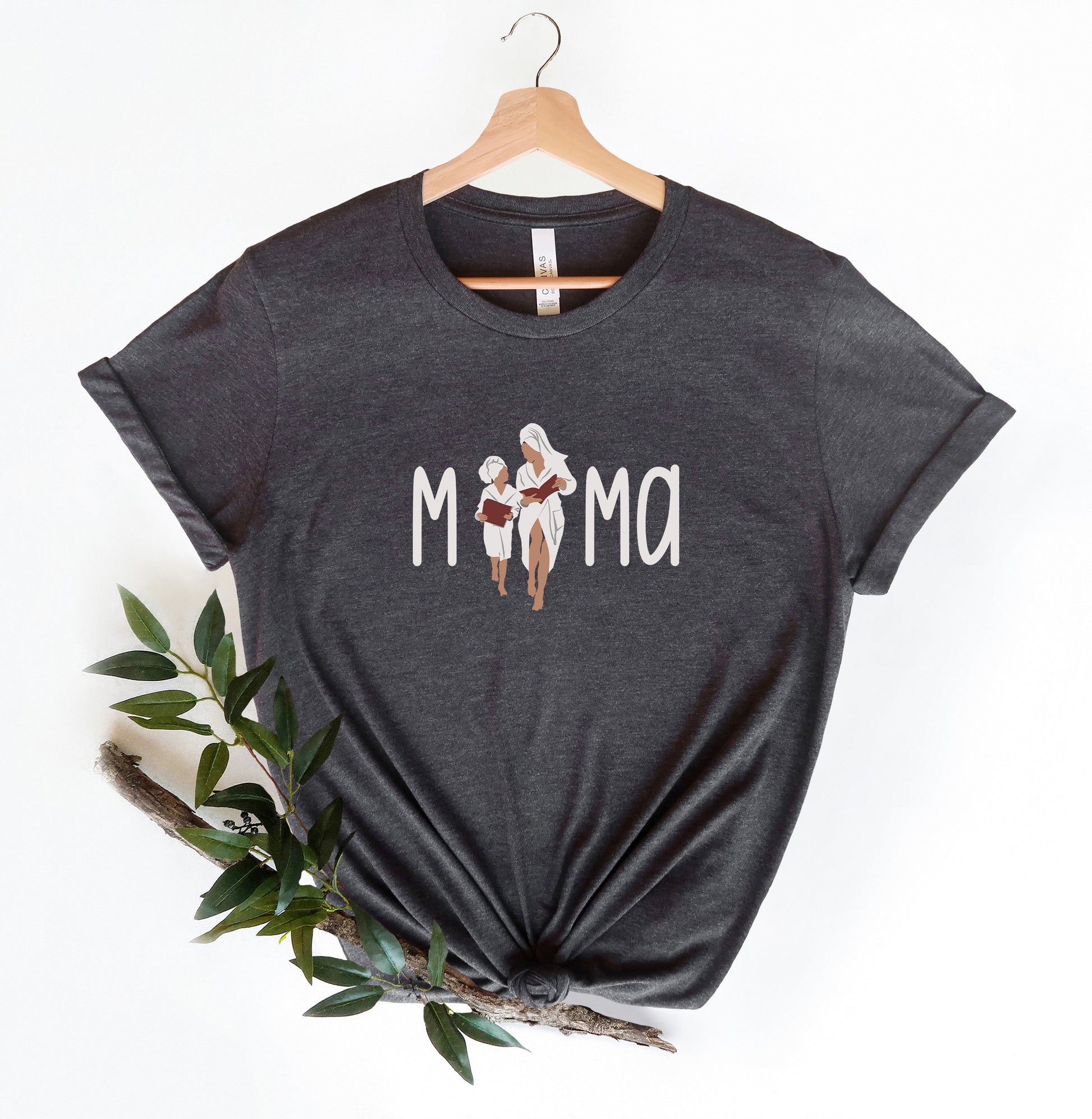 a t - shirt with the word mom printed on it