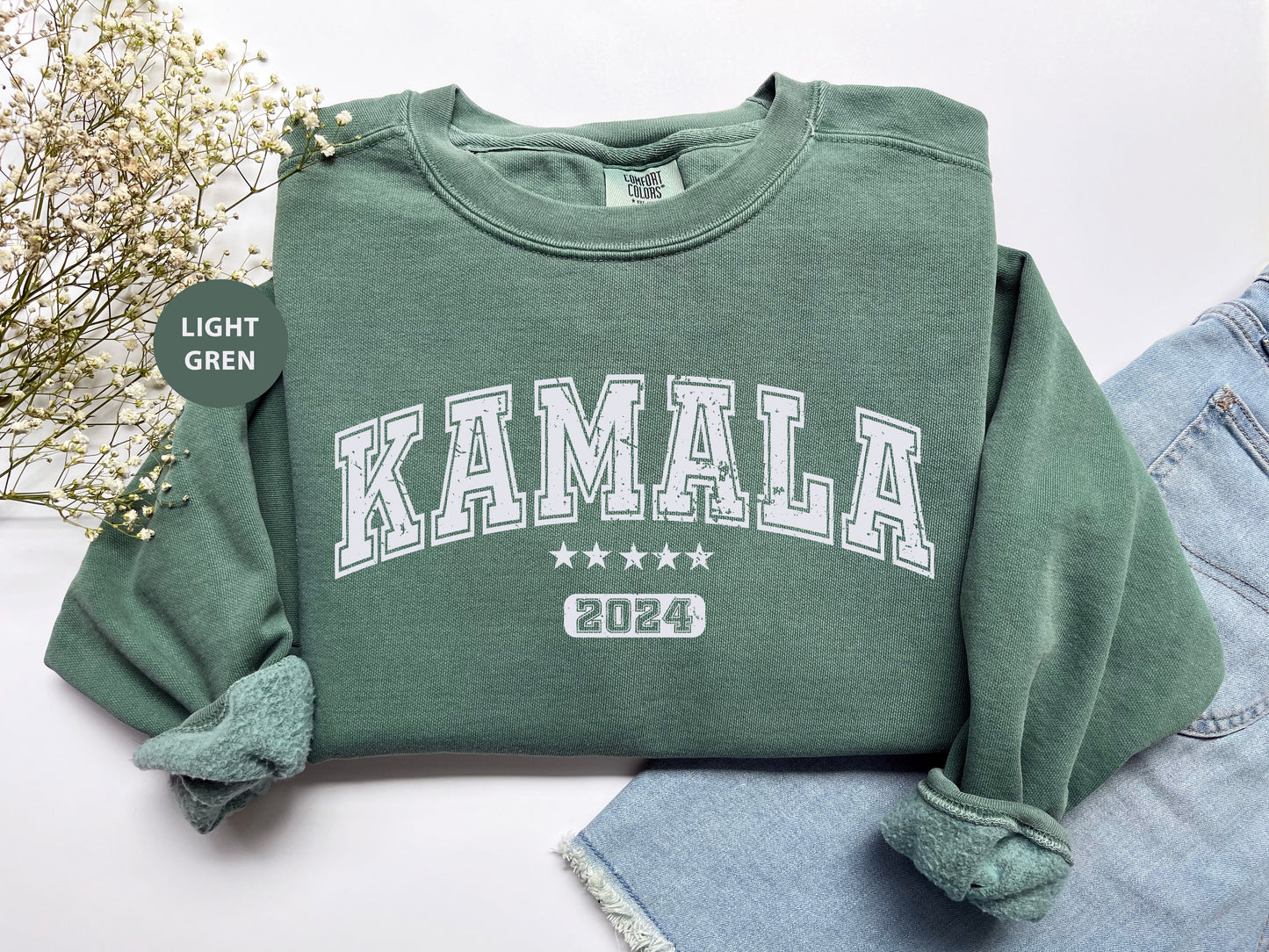 Comfort Colors Unisex Sweatshirt - "Kamala 2024" - Show Your Support- Gift for American Elections 2024