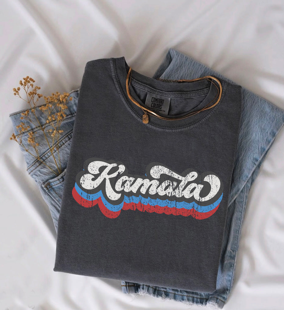 Unisex T-Shirt Featuring "Kamala" Print - Proudly Support Kamala Harris in 2024