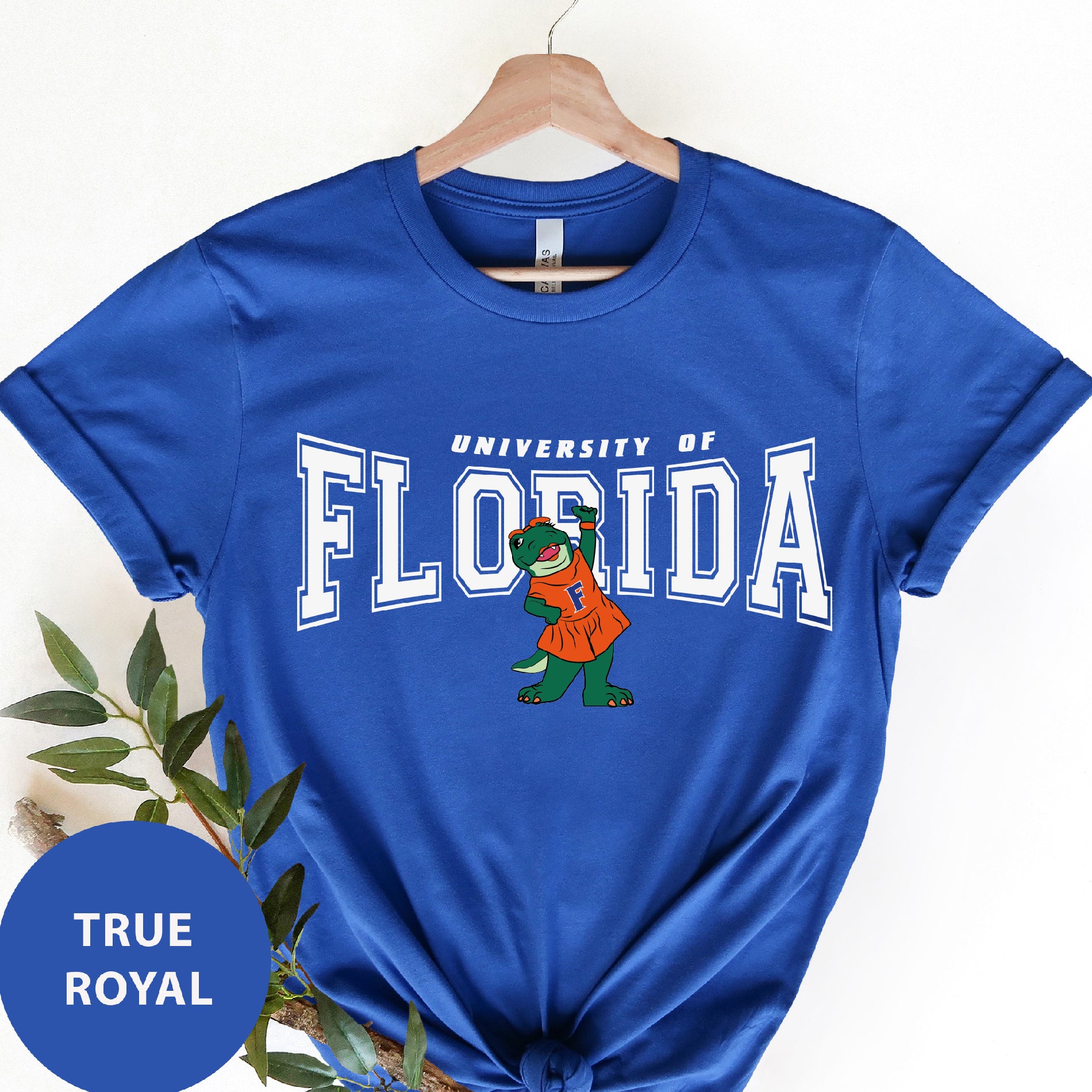 a blue florida t - shirt with the university of florida on it