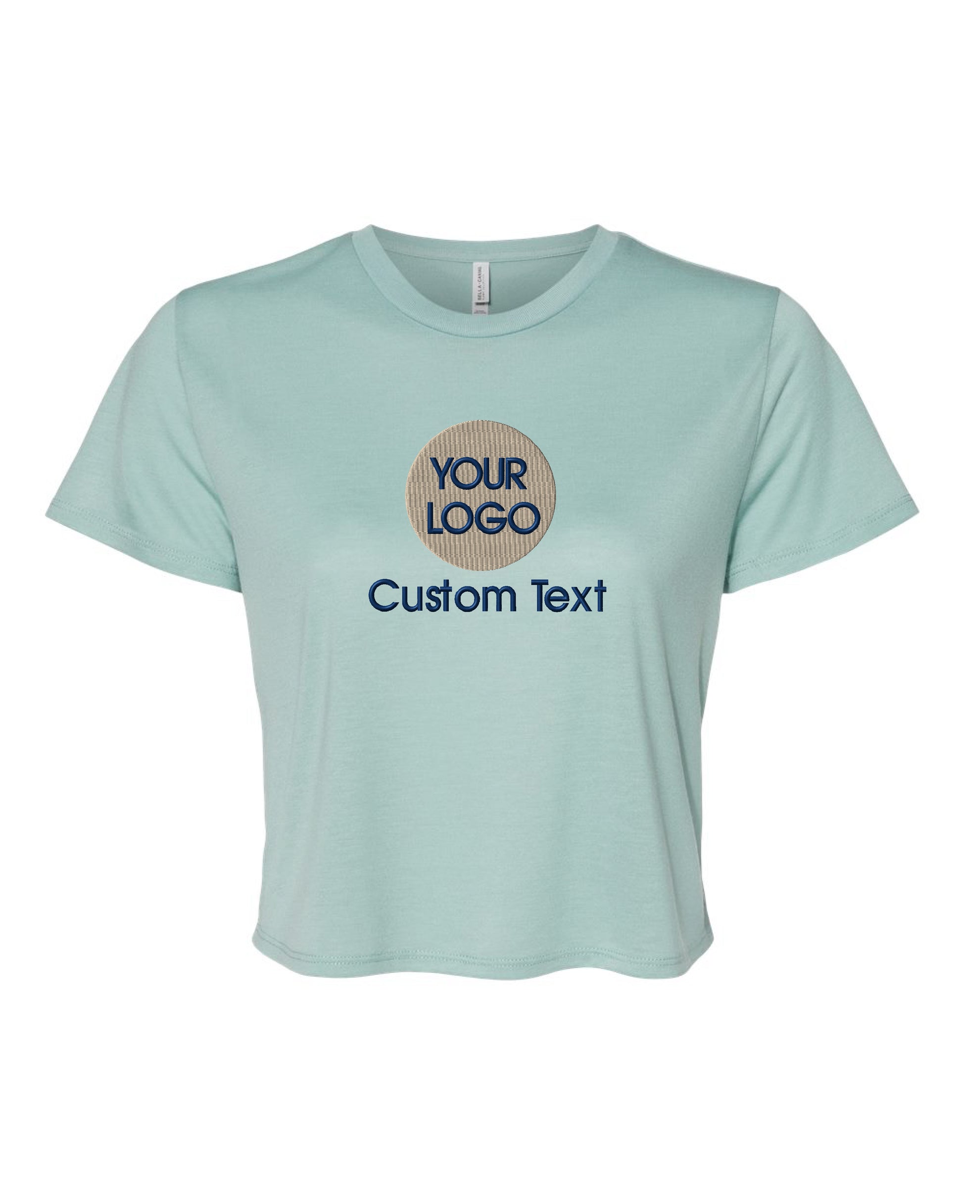 a women's t - shirt with the words your logo on it