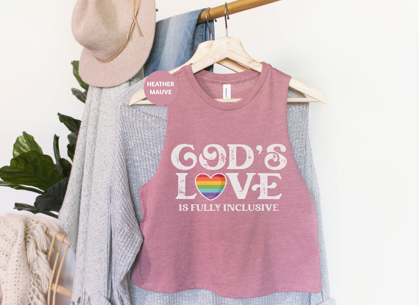 a t - shirt that says god's love is fully inclusive