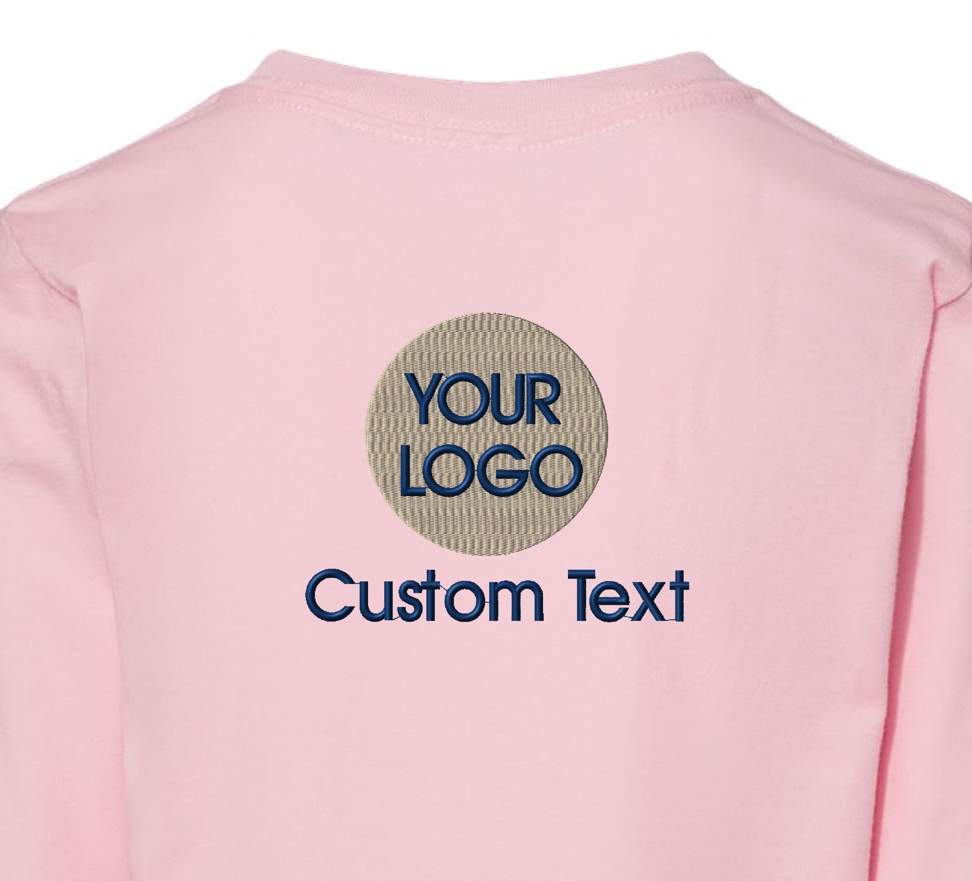 a pink t - shirt with the words your logo on it