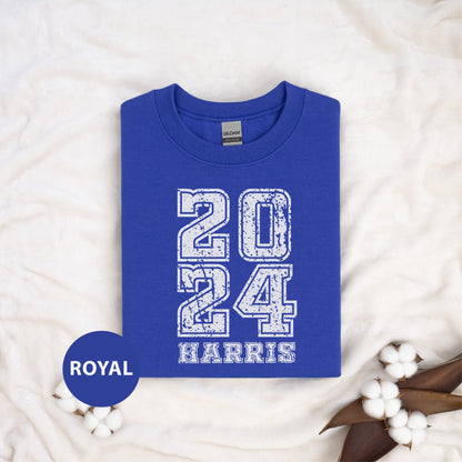 a royal blue shirt with the number twenty four printed on it