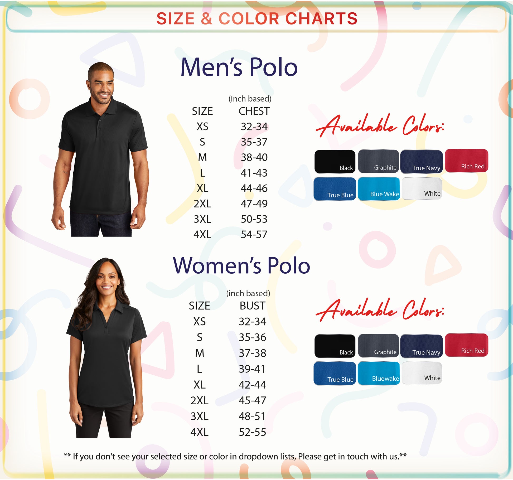 a woman's polo shirt size guide for men's polo shirts