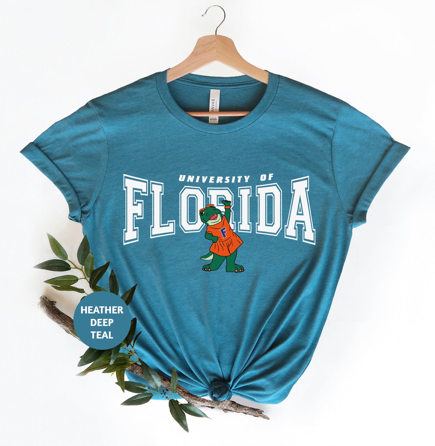 a t - shirt with the university of florida mascot on it