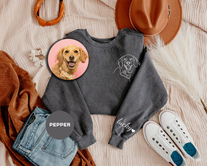 a sweater with a picture of a dog on it