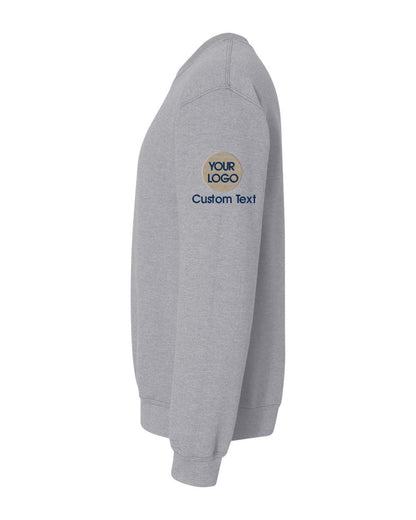 a grey sweatshirt with the words your logo on it