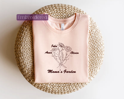 a pink t - shirt sitting on top of a wicker basket