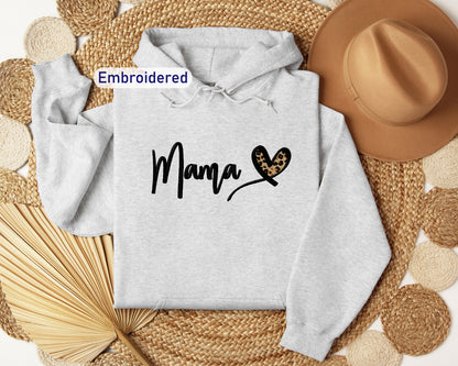 a hoodie with the word mama printed on it