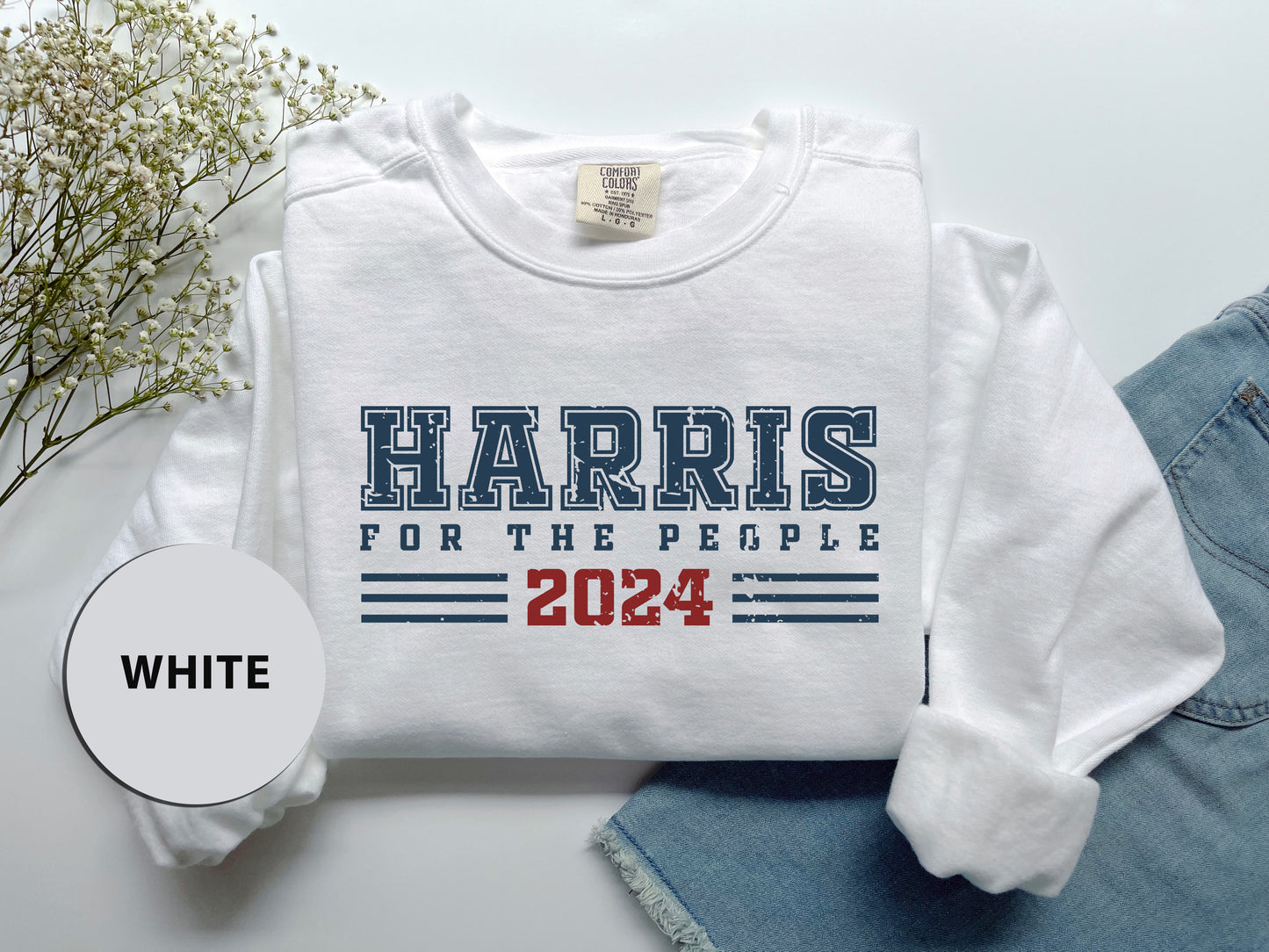 a white shirt with the words harris for the people on it