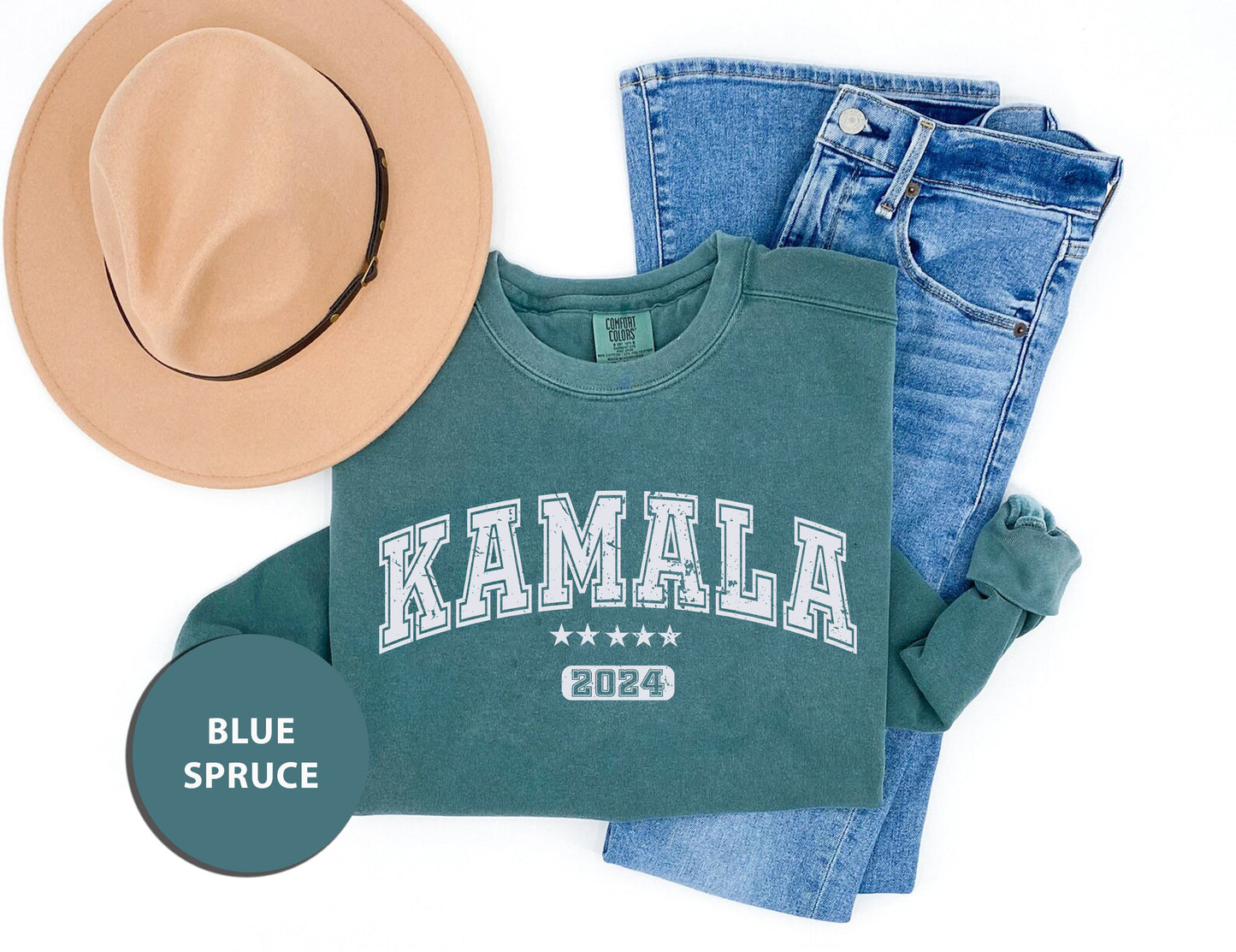 Comfort Colors Unisex Sweatshirt - "Kamala 2024" - Show Your Support- Gift for American Elections 2024