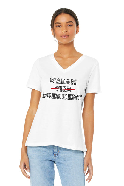 T-Shirt for Kamala Harris Supporters - Unique "Madam. Vice. President." Print - Perfect for the 2024 Elections