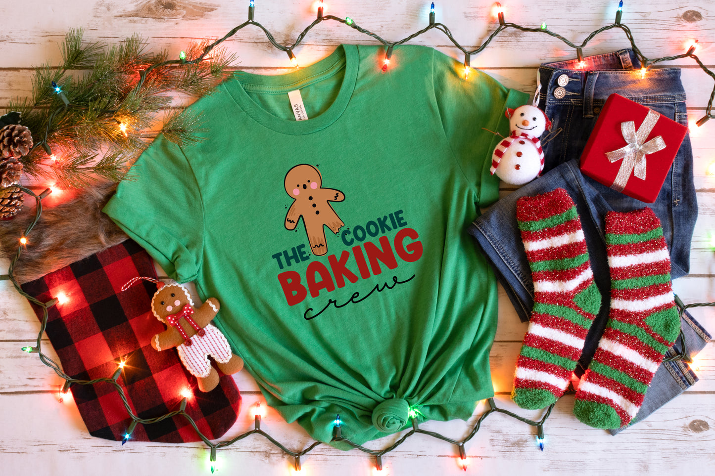 The Cookie Baking Crew Family Christmas Shirts Matching Set