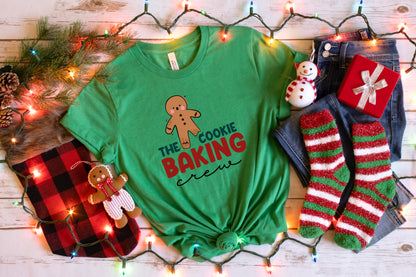 The Cookie Baking Crew Family Christmas Shirts Matching Set
