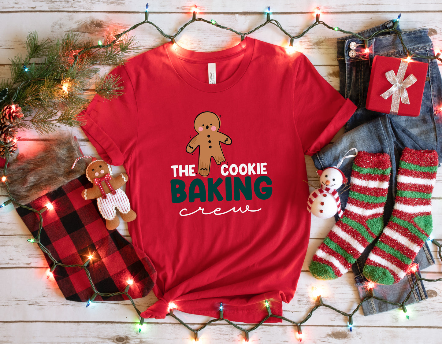 The Cookie Baking Crew Family Christmas Shirts Matching Set