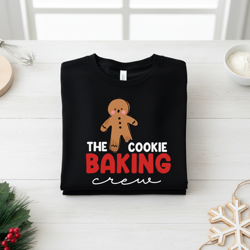 The Cookie Baking Crew Family Christmas Shirts Matching Set