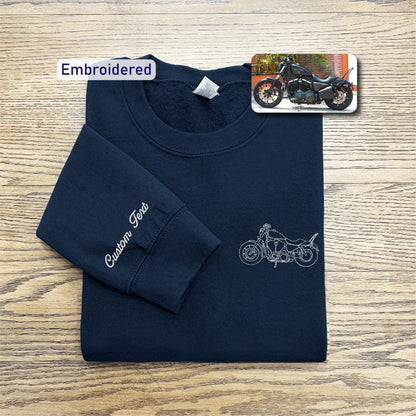 a t - shirt with a picture of a motorcycle on it