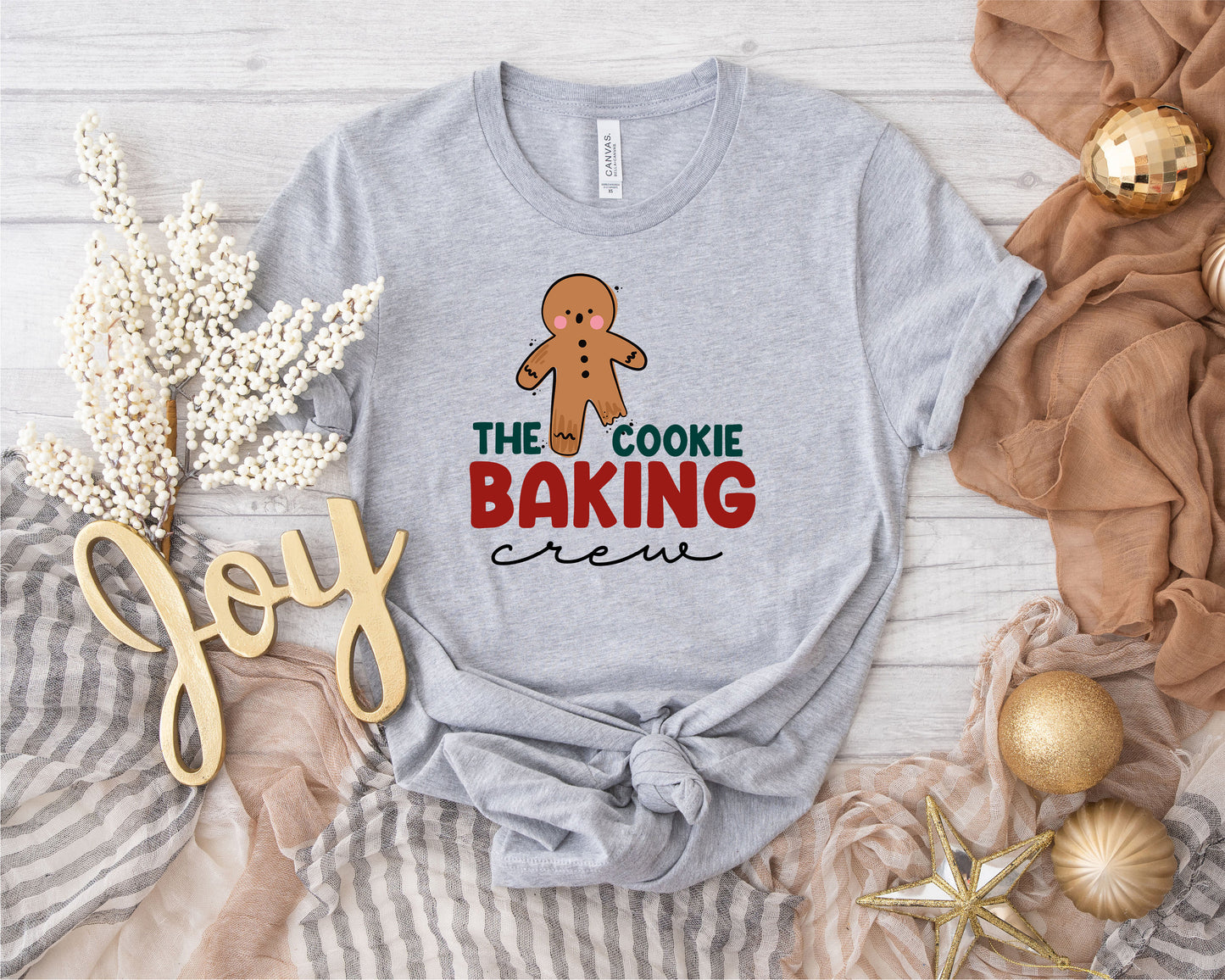 The Cookie Baking Crew Family Christmas Shirts Matching Set