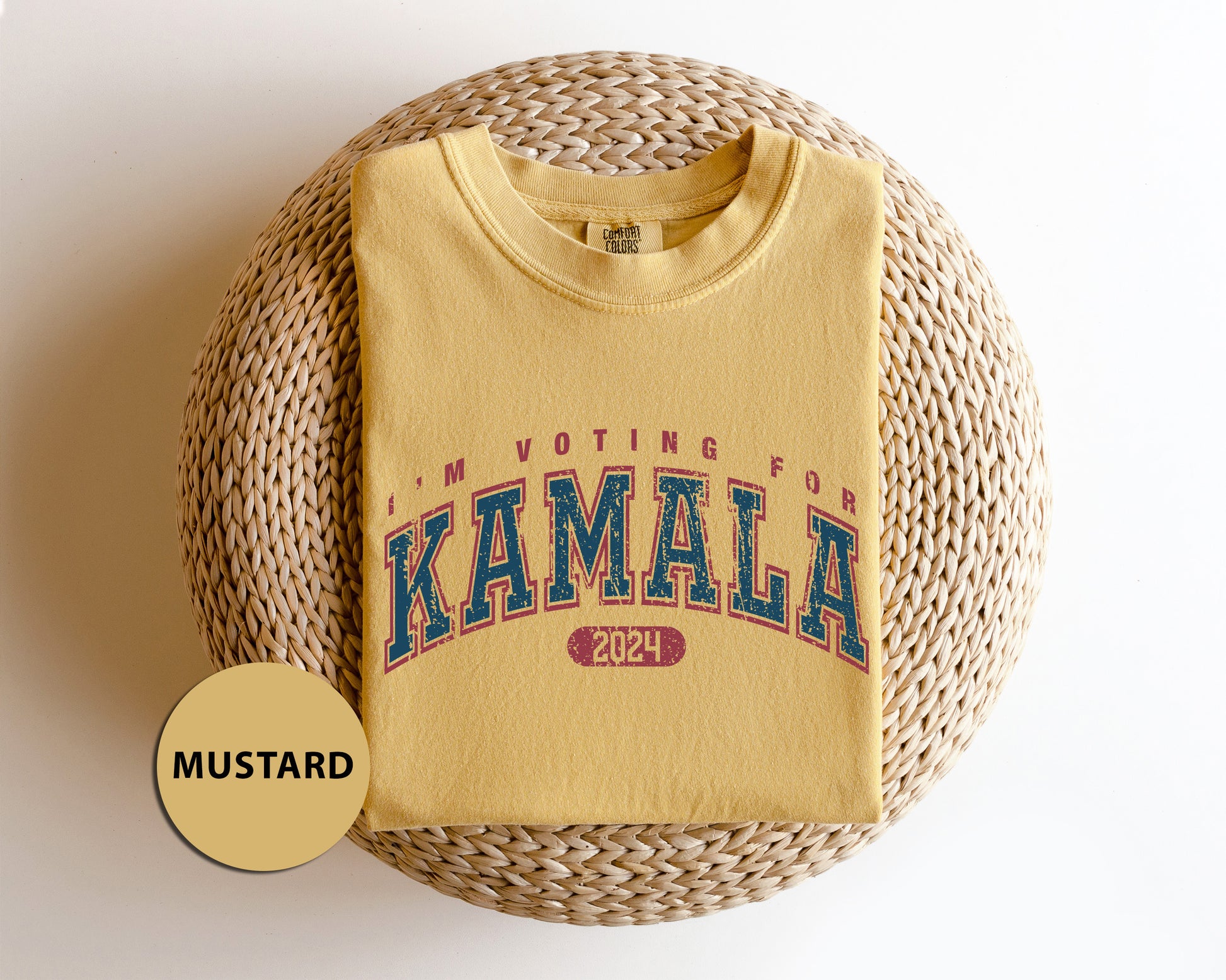 a yellow shirt with the word kalamala printed on it