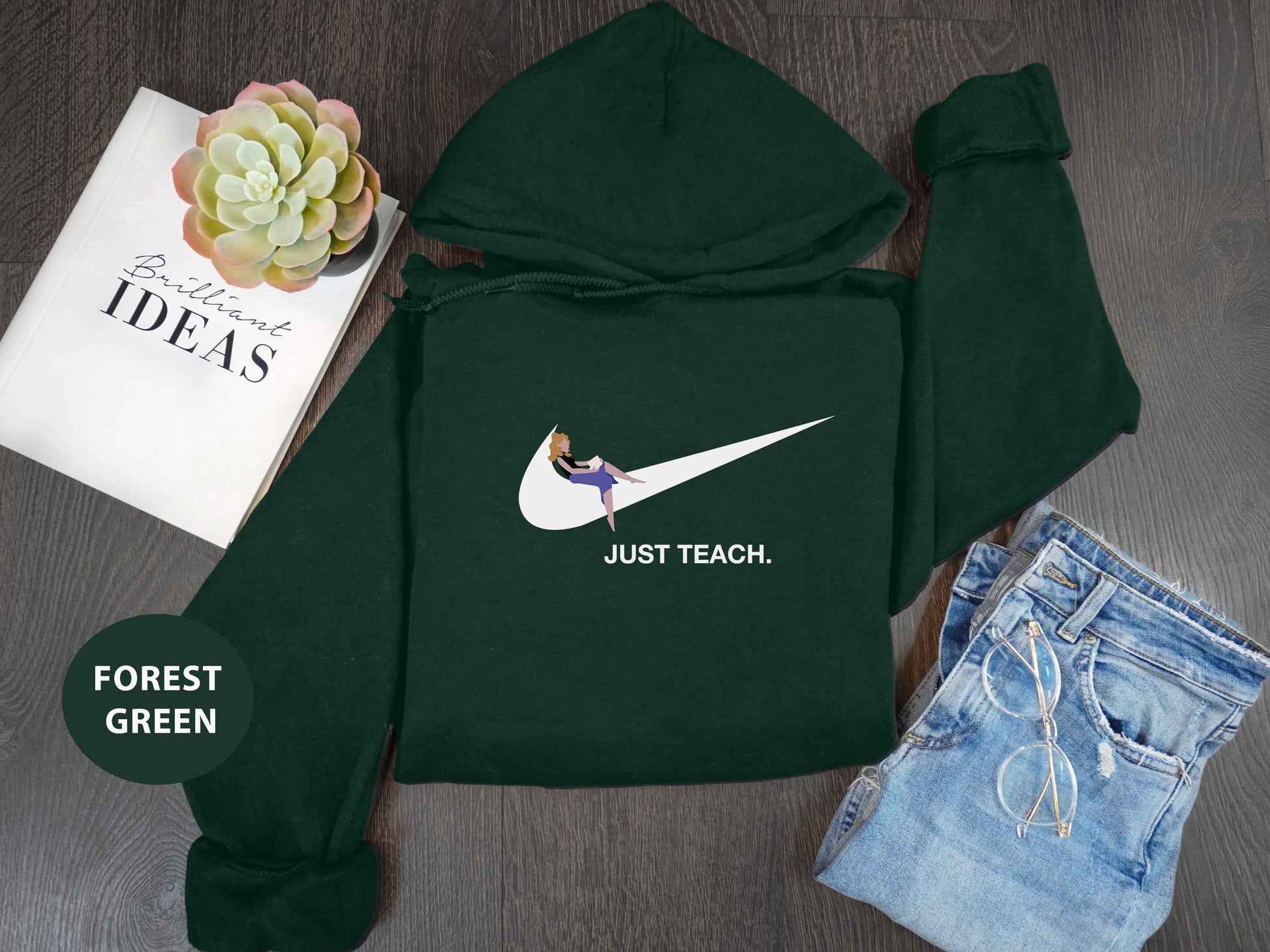 a green hoodie with a picture of a bird on it