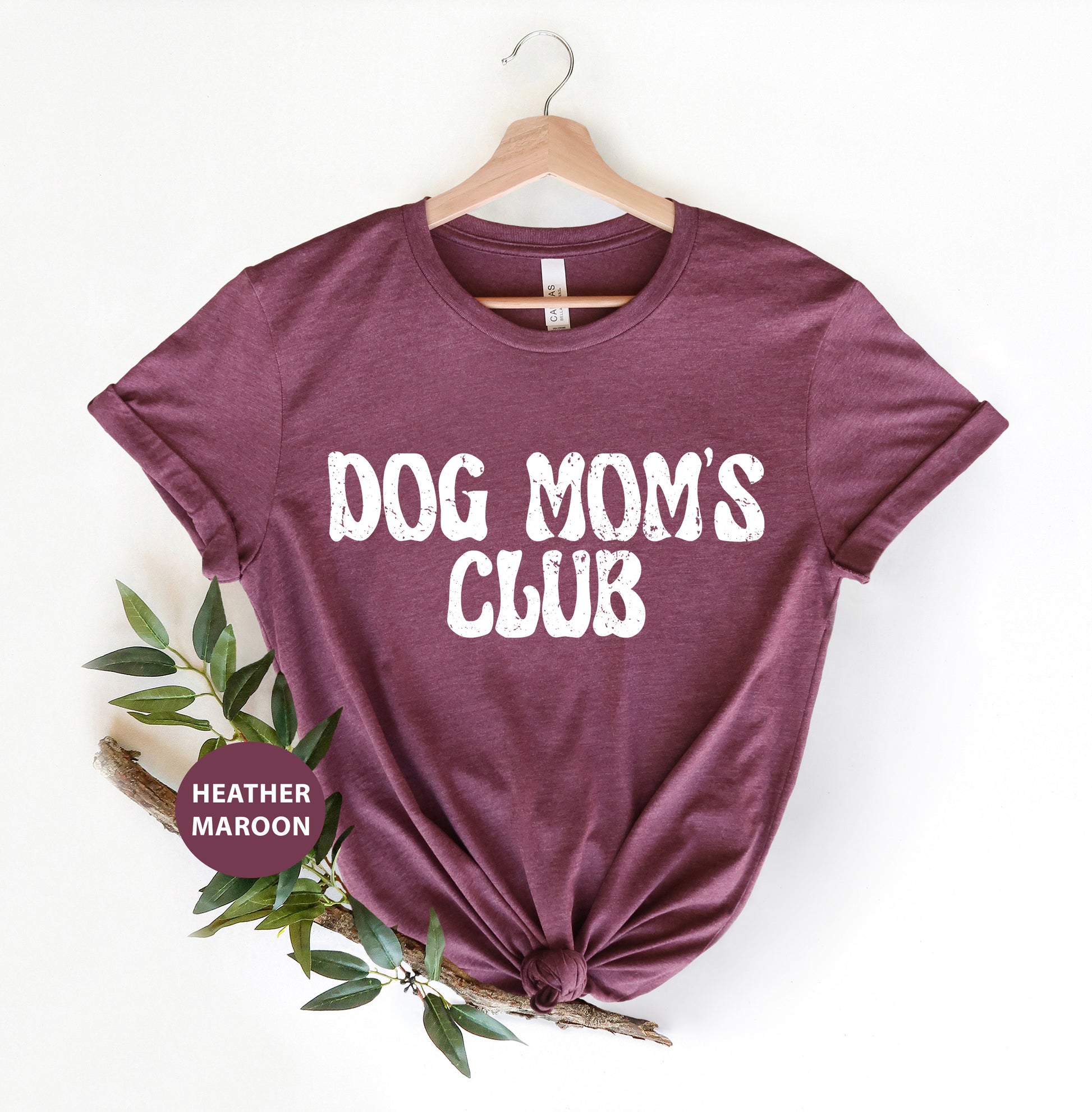 a t - shirt that says dog mom's club on it