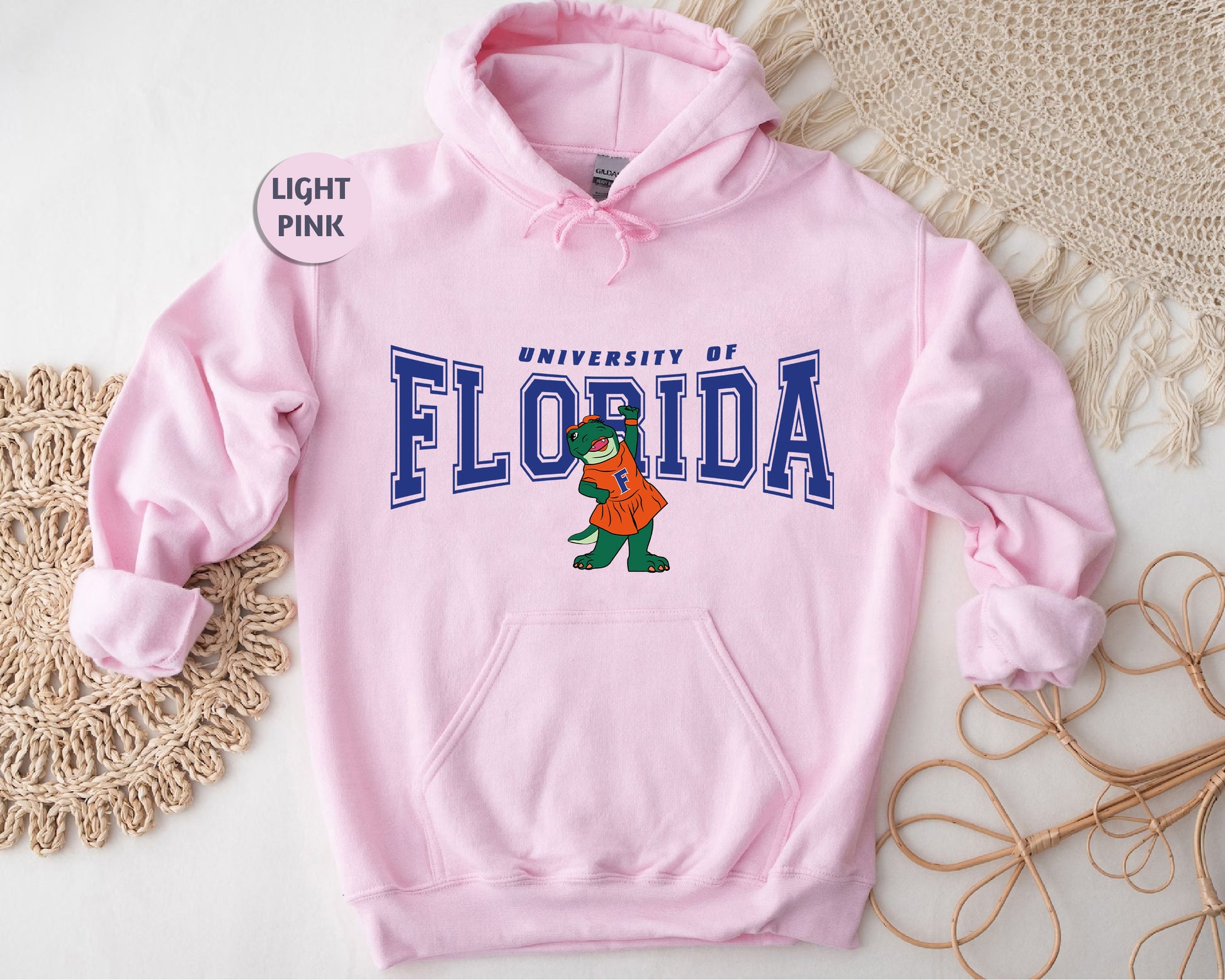 a pink hoodie with the university of florida on it