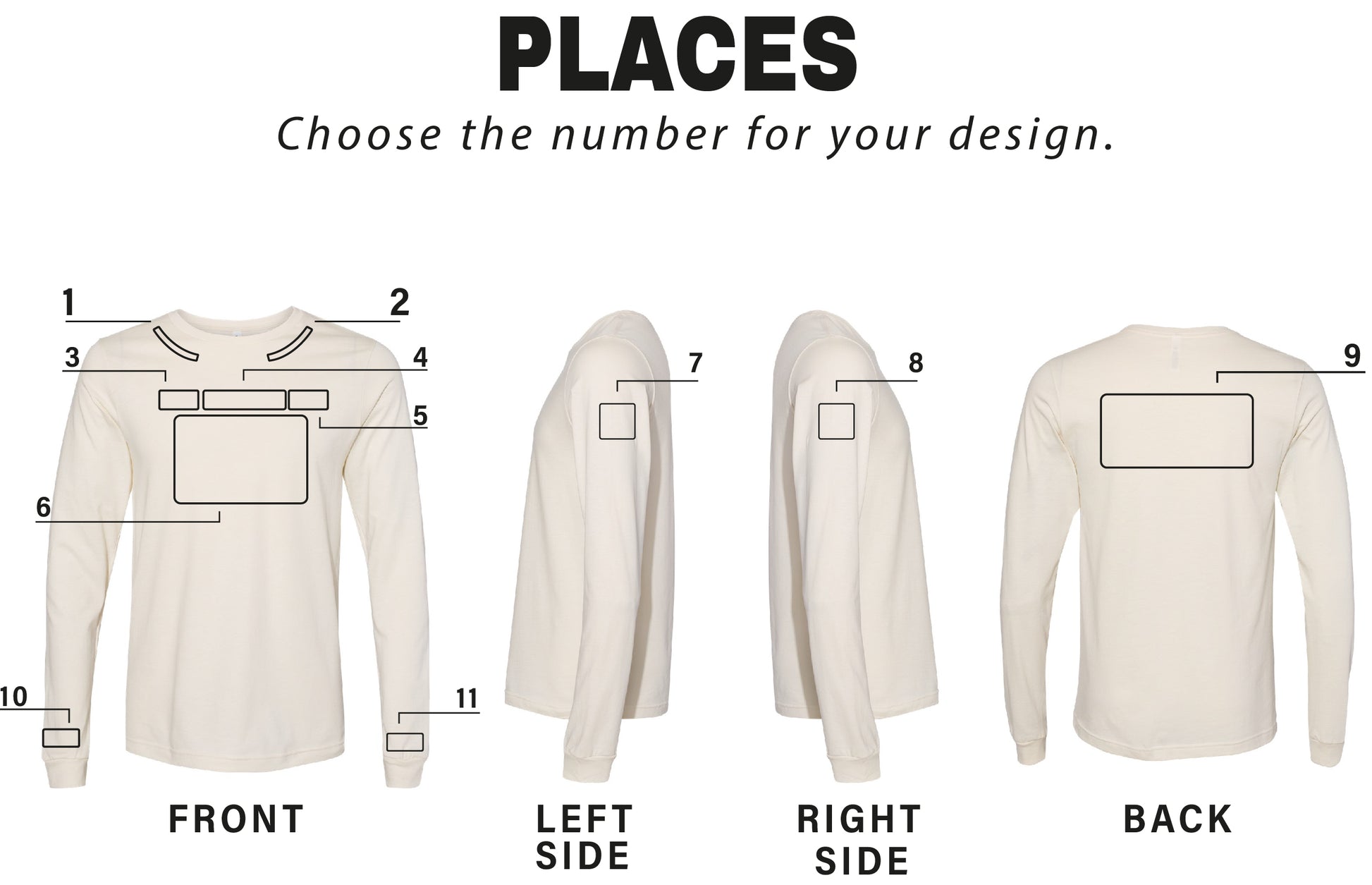 a diagram of a long sleeved shirt with measurements