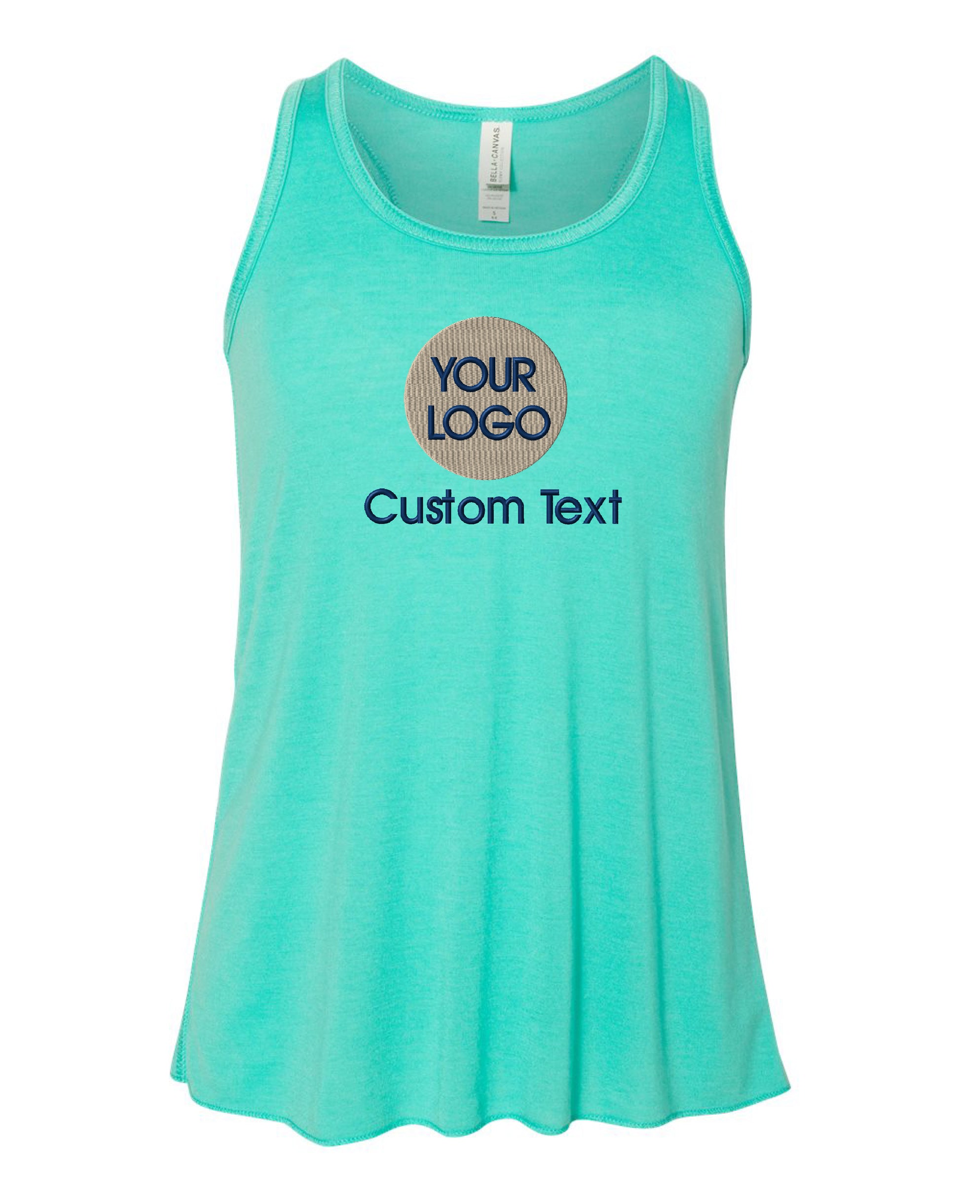 a women&#39;s tank top with the words your logo on it