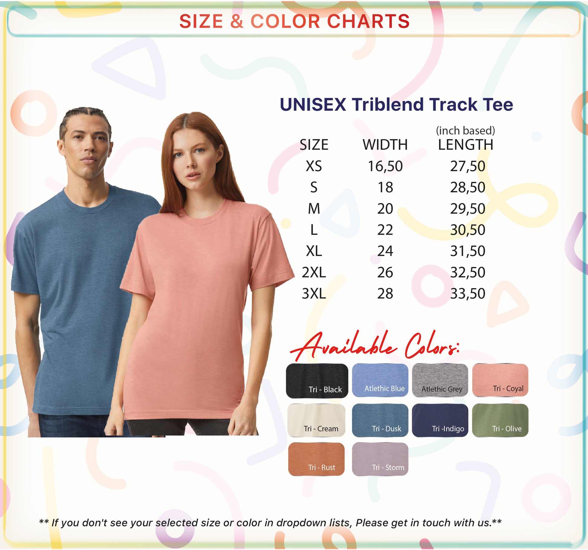 a man and a woman wearing different colored shirts