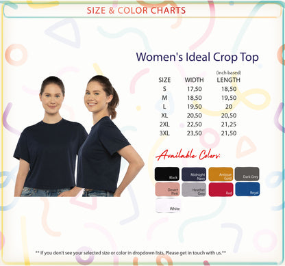 a woman's ideal crop top with short sleeves