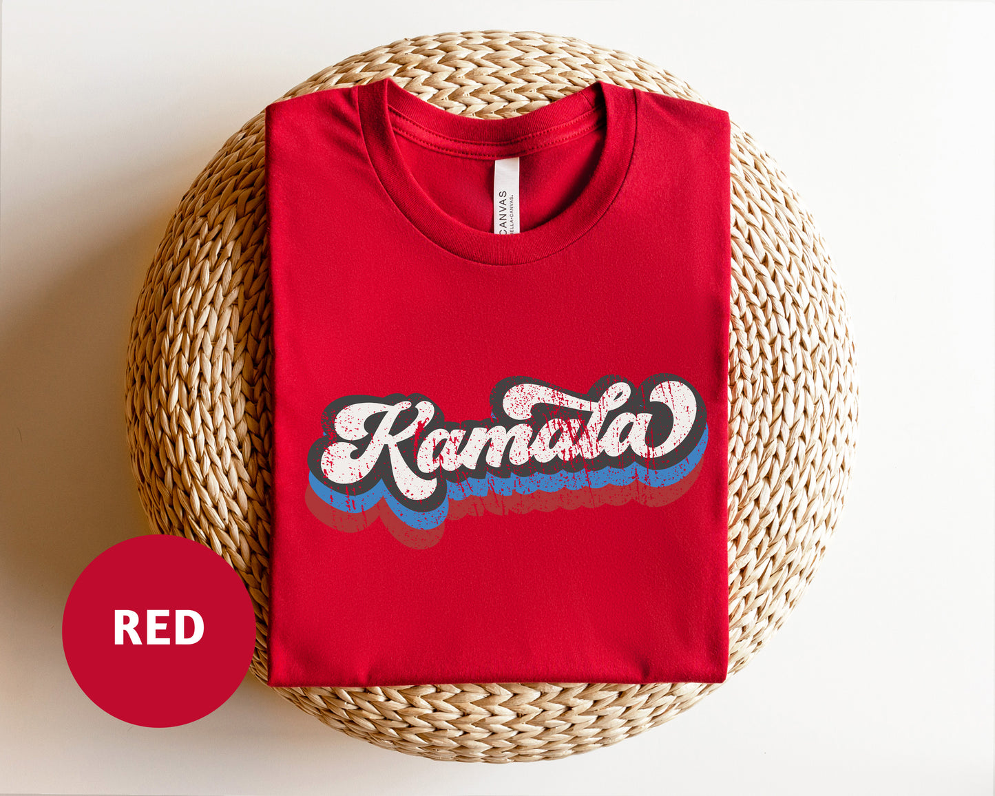 a red shirt with the word kansas on it