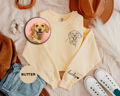 a sweater with a picture of a dog on it