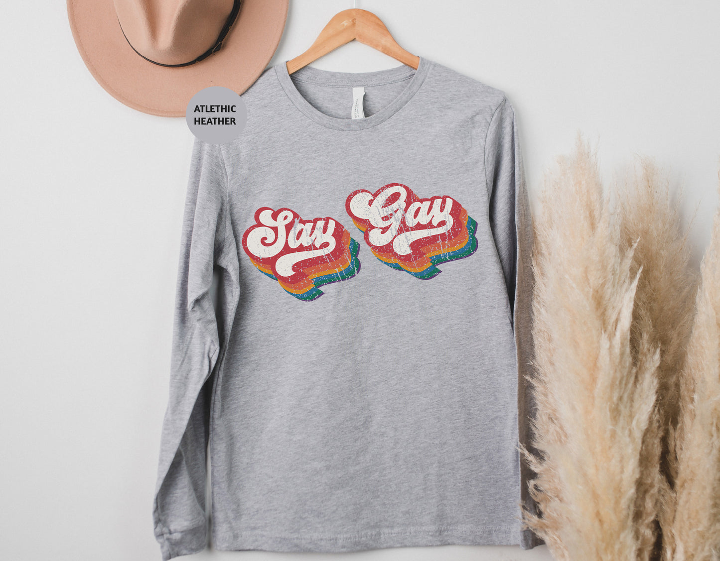 a gray shirt with the words stay g u on it