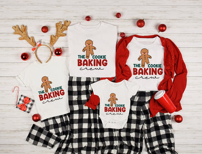 The Cookie Baking Crew Family Christmas Shirts Matching Set