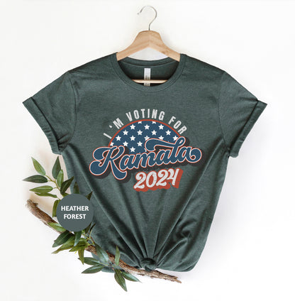 a t - shirt with the words i am voting for kansas on it