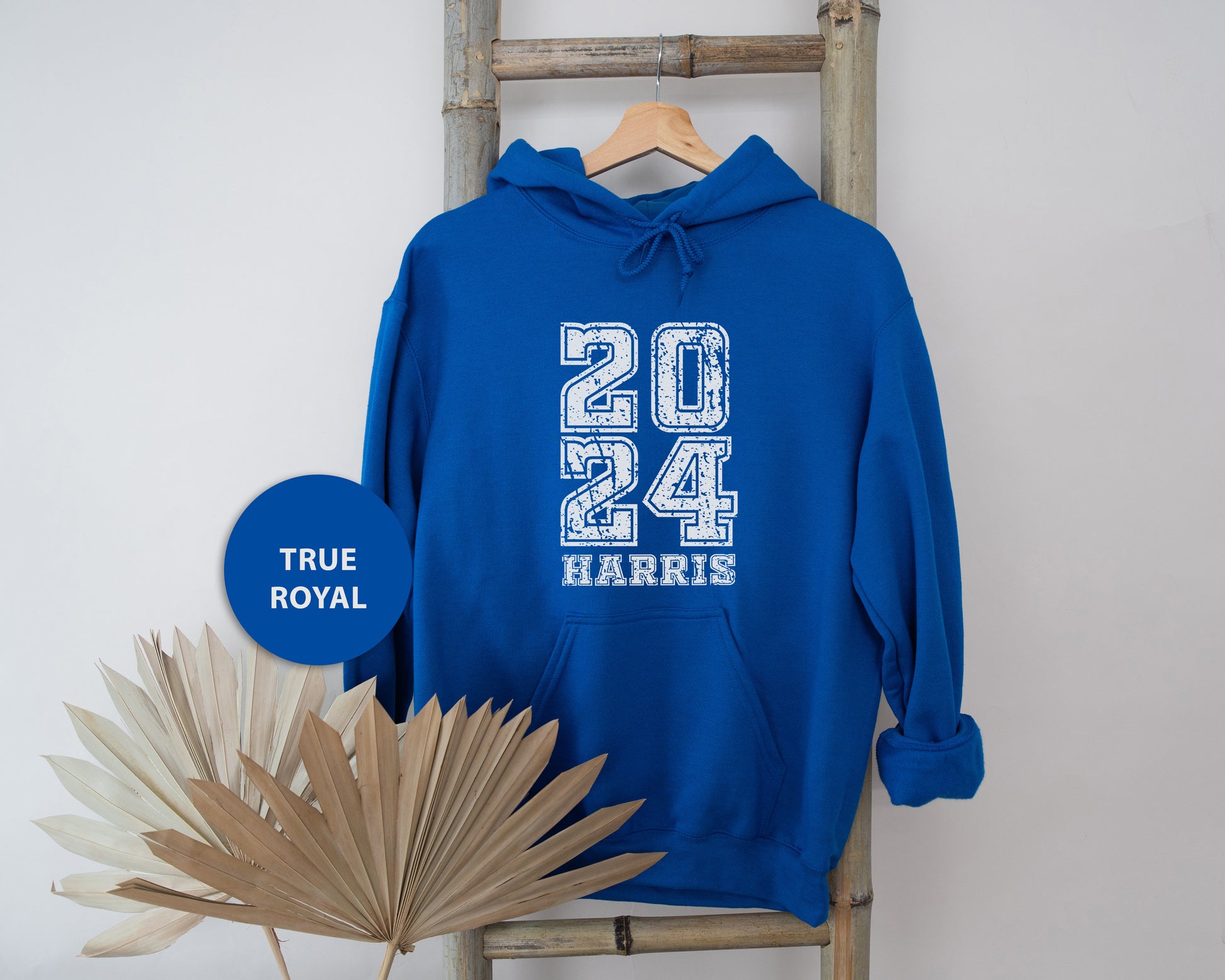 a blue sweatshirt with the number twenty four on it