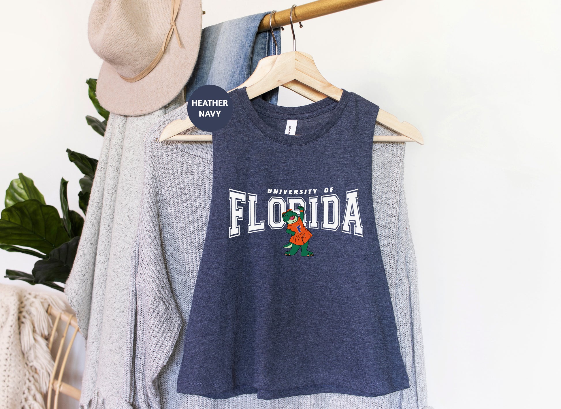 a t - shirt that says florida hanging on a rack