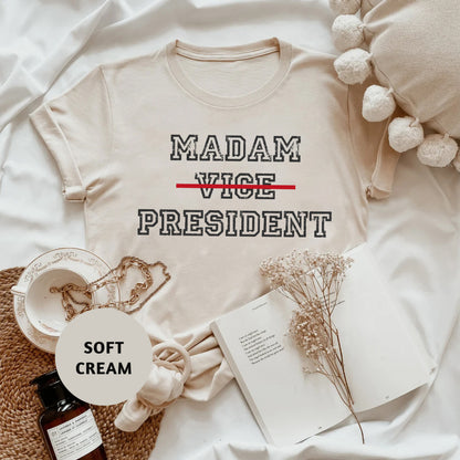 T-Shirt for Kamala Harris Supporters - Unique "Madam. Vice. President." Print - Perfect for the 2024 Elections