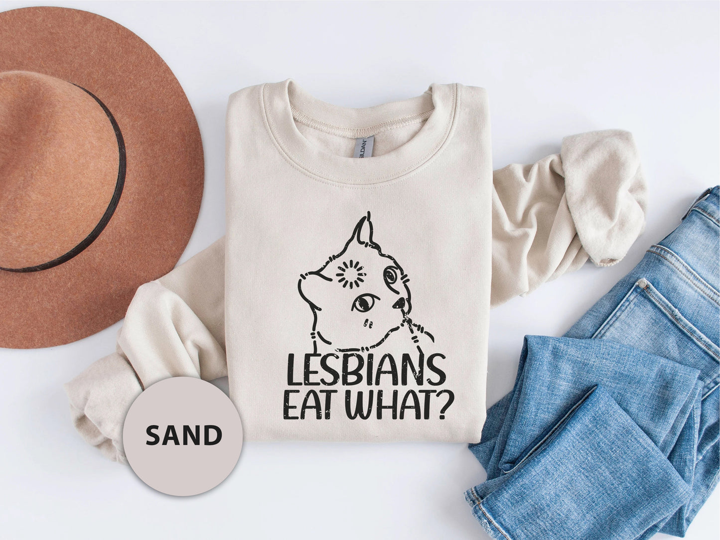 a t - shirt that says leshan's eat what? next to a