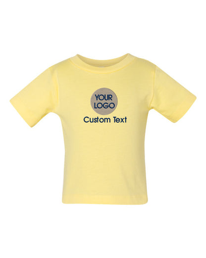 a yellow t - shirt with the words your logo on it