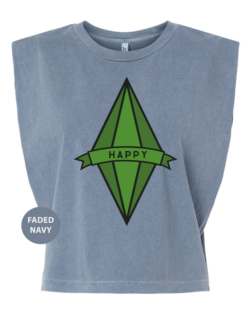 a t - shirt with the words happy on it