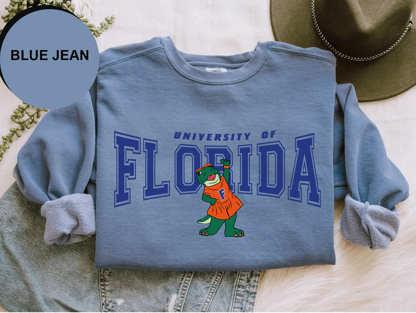 a t - shirt with the university of florida mascot on it