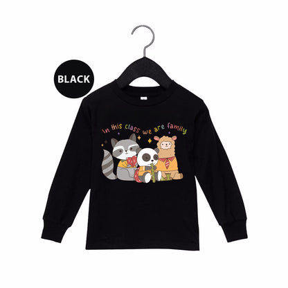 a black shirt with a panda and panda bear on it