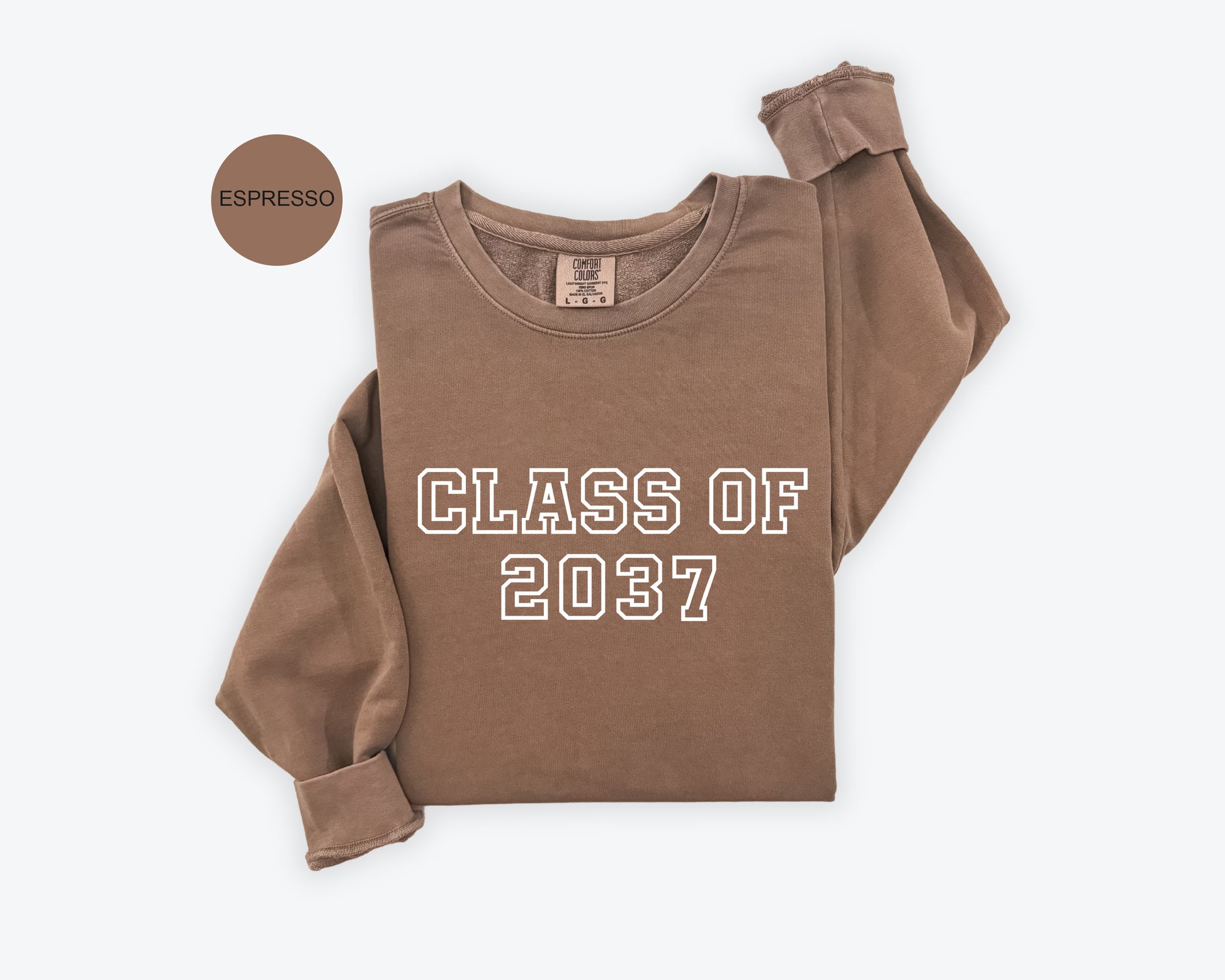 a brown shirt with the words class of 2021 printed on it