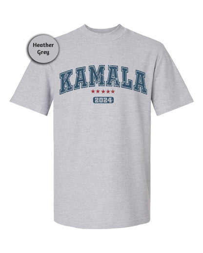 a gray t - shirt with the word kaalaa printed on it