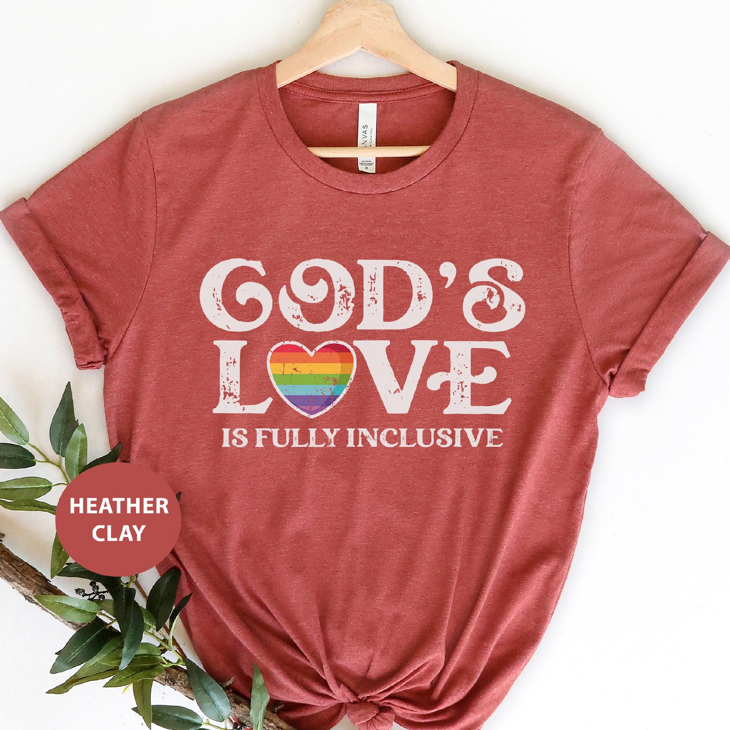 a t - shirt with the words god's love is fully instructive